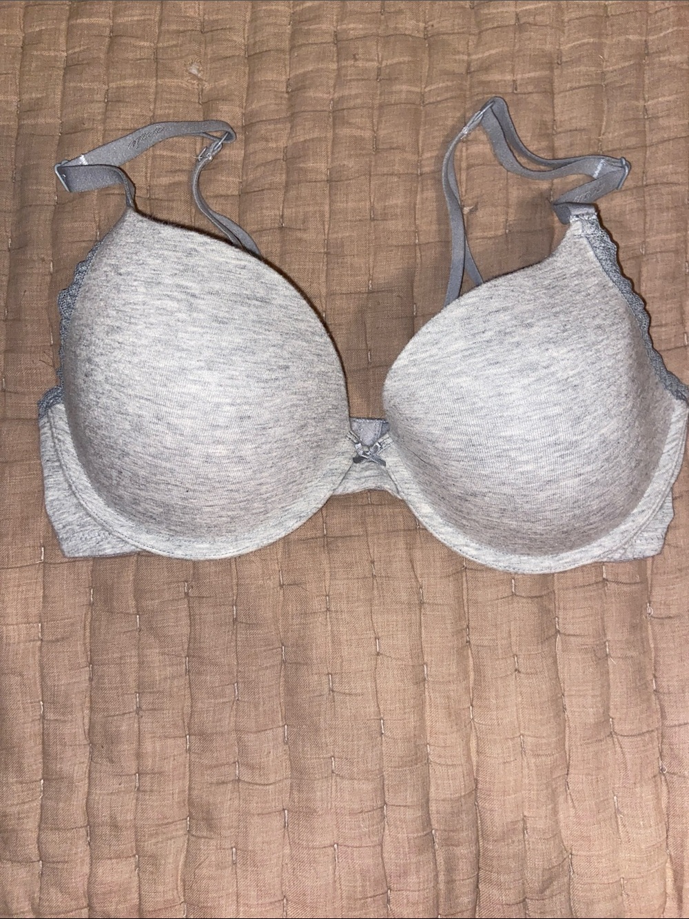 aerie Heather Gray Padded T-Shirt Bra